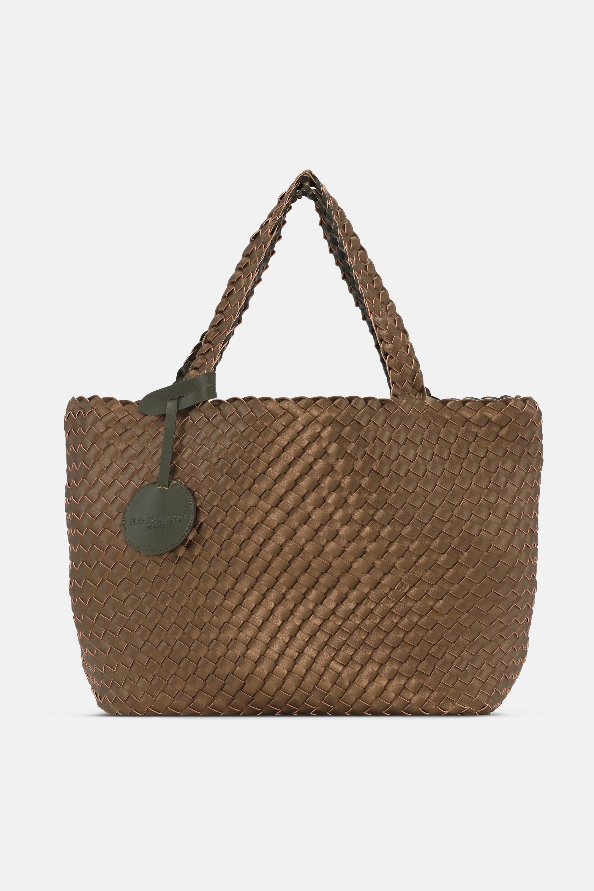 Tote Bag Flettet - Army Olive Leaf